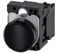 Siemens Sirius ATC - Poussoir Rond en plastique noir Bouton rasante 1 NA Vis