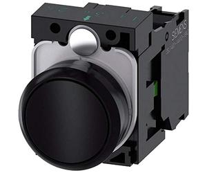 Siemens Sirius ATC - Poussoir Rond en plastique noir Bouton rasante 1 NA Vis