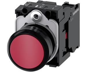 Siemens Sirius ATC - Poussoir Rond en plastique rouge Bouton rasante 1 NC Vis