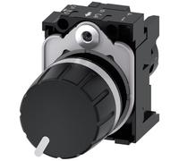 Siemens Sirius - potenciometro Compact rond en plastique noir 4,7 K Ohm