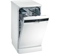 Siemens SR23HW48KE iQ300, Lave-vaisselle pose libre, 45 cm, Blanc, 6 programmes, Home Connect
