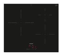 siemens table de cuisson induction 60cm 3 foyers 4600w noir EU611BJB5E