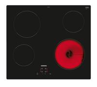 siemens table de cuisson vitrocéramique 60cm 4 feux 6600w noir ET61RBEB8E iq100