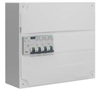 SIEMENS - Tableau 1 rangée pré-équipé 1 inter. diff. 63A type A + 3 disjoncteurs