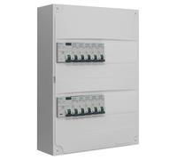 Tableau 2 rangées pré-équipé 2 inter. diff. 63A + 10 disjoncteurs-SIEMENS