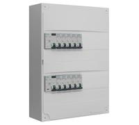 Tableau 2 Rangées Pré-équipé 2 Inter. Diff. 63a + 10 Disjoncteurs Siemens