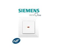 Siemens - va et vient à voyant blanc delta one
