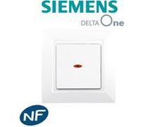 SIEMENS - SIEMENS - Va et Vient à Voyant Blanc Siemens DELTA ONE