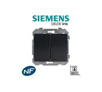 Siemens - va et vient + poussoir anthracite
