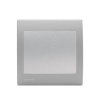 SIEMENS - Va et Vient Silver Delta Iris + Plaque basic Silver