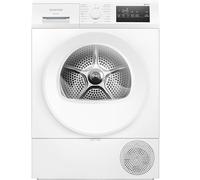 Siemens WT45HVA4 iQ300 Séchoir à pompe à chaleur 8 kg autoDry Super40 Programme 63 dB Écran tactile LED SoftDry Programme extérieur Filtre easyClean Sécurité enfant Blanc