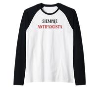Siempre Antifascista Resist Anti Fascism Fight Pro Democracy Manche Raglan