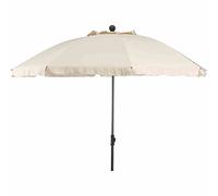 Siena Garden 271440 Tropico Parasol Base d'Acier/Polyester Nature/Anthracite 250 cm