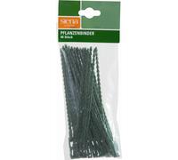 Siena Garden 323070 Lien pour plantes, lien plastique réglable pour jeunes arbres & plantes, 17 cm, vert (paquet de 40)