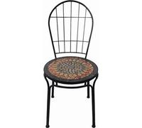 Siena Garden Prato Chaise empilable en Fer avec Imitation mosaïque, Multicolore