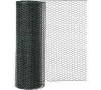 Siena Garden Treillis hexagonal en PVC 25 x 750 mm x 10 m, 1 pièce, vert, 457570