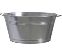 Siena Garden 543530 Bac à zinc, argent, tôle dacier Ø51x25 cm, zingué 1 pc(s)