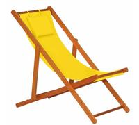Siena Garden 672584 Faro Chaise Longue Bois Dur Jaune