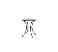 875342 Stella Table Acier Noir/Aspect Mosaïque 60 cm