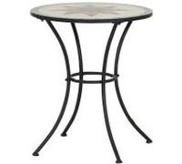 Siena Garden 875342 Stella Table Acier Noir/Aspect Mosaïque 60 cm Noir G