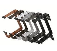 Siena Garden 897634 Porte Plante Mural Planteur Titulaire géant Anthracite réglables sur 3 2-Pack