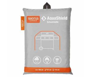 Siena Garden AquaShield Housse de Protection pour Barbecue à gaz avec système Active Air Gris argenté Taille L 148 x 61 x 110 cm