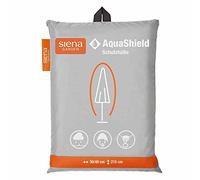 Siena Garden AquaShield Housse de Protection pour Parasol avec système Active Air Gris argenté 215 x 40 x 200 cm