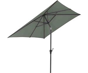 Siena Garden Avio Parapluie à mât Central, Anthracite, Olive, 250 x 200 cm