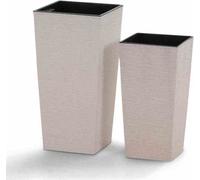 SIENA GARDEN Bac à plantes Nizza set de 2 pièces blanc