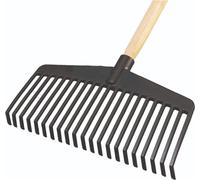 SIENA GARDEN Balai à feuilles professionnel 21 dents 38cm, PA modifié