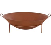 Siena Garden Bol à feu Rusty Diamètre : 70 cm Avec poignées
