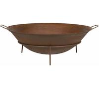 Siena Garden Bol à feu Rusty Diamètre : 80 cm Avec poignées