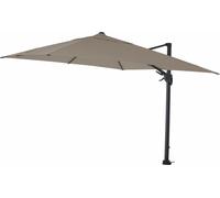 Siena Garden Bosco N+ Parapluie anthracite/taupe 300 x 300 cm Structure aluminium anthracite, housse 100% polyester, 280g/m² en taupe-mélange