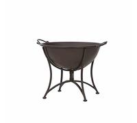 Braise Antique En Métal Marron Rouillé 64,5x53,5x48,5cm Foyer De Terrasse