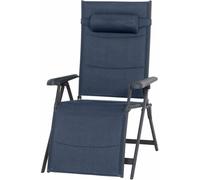 Siena Garden Camping chaise Relax Premium en bleu, aluminium/ 2D Mesh