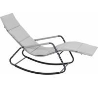SIENA GARDEN Chaise longue à bascule avec coussin Aliano grey