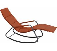 SIENA GARDEN Chaise longue à bascule avec coussin Aliano red
