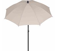 Siena Garden City Parasol à Pied Central, Anthracite/Naturel, Ø 180 cm