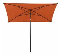 Siena Garden City Parasol pour Pieds centraux Anthracite/Terre Cuite 140 x 210 cm