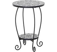 Siena Garden Como Support pour Fleurs Noir/Gris foncé
