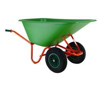 SIENA GARDEN Diable à grande auge 165l 2 roues HDPE auge avec graduation