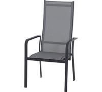 Siena Garden Dining Move Fauteuil Carlton Alu, revêtement textile, gris foncé