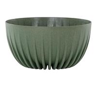 Siena Garden ECO Bac à Plantes, Vert, 30 cm, en Plastique/Bois, 30 x 30 x 15,6 cm