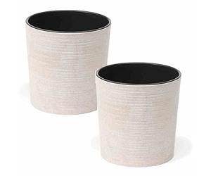 Siena Garden Eco Lens Lot de 2 Verres Blancs 25 cm