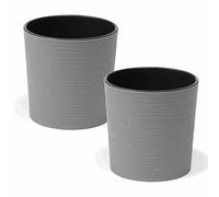 Siena Garden Eco Lens Lot de 2 Verres Gris 30 cm