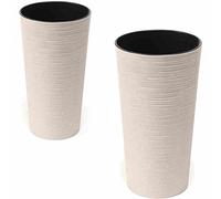 Siena Garden Eco Locon Lot de 2 Pots Blancs