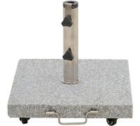 Siena Garden Ennio Porte-écran 28kg avec roulettes carré avec poignée et roulette