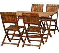 SIENA GARDEN Falun SET Chaise pliante avec table 5pcs J01339