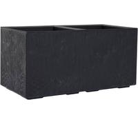 Siena Garden FARO STONE LA936-71 Jardinière polypropylène aspect béton, noir