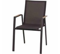 Siena Garden Fauteuil empilable Rondo Anthracite/Ranotex Gris
